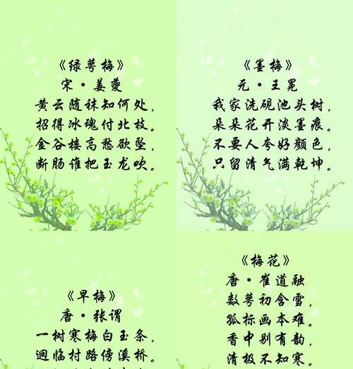 梅花树的花语有哪些特点？