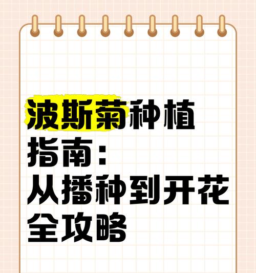波斯菊的种植季节和时间是什么时候？