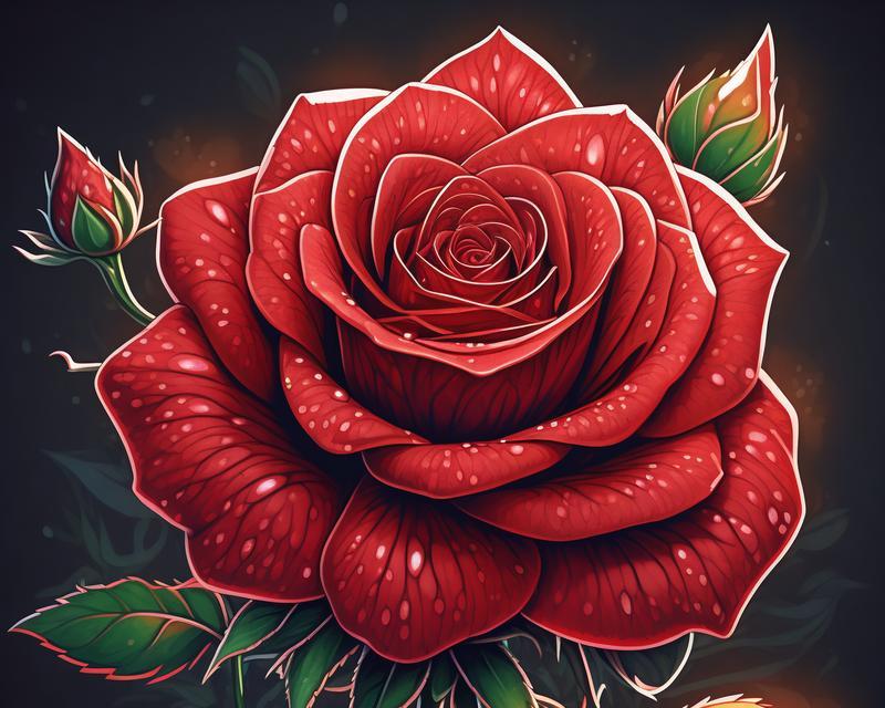 红色衣服拿花头像的寓意是什么？