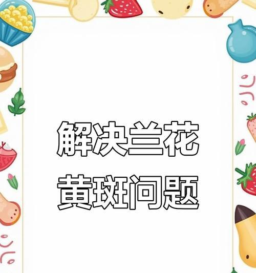 君子兰黄斑问题如何解决？