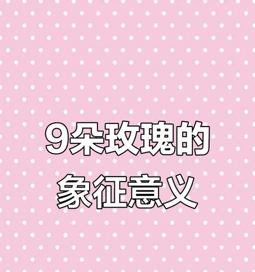 九朵粉玫瑰的象征意义与寓意（花语深情喻意绵长）